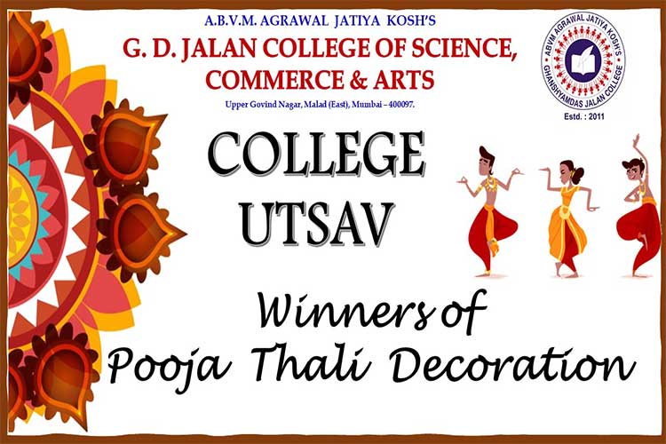 Winner and Runner-up of Pooja Thali  Decoration