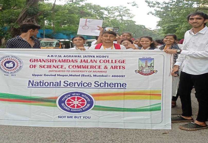 Students rally in Malad (East) for awareness on "World Suicide Prevention Day"